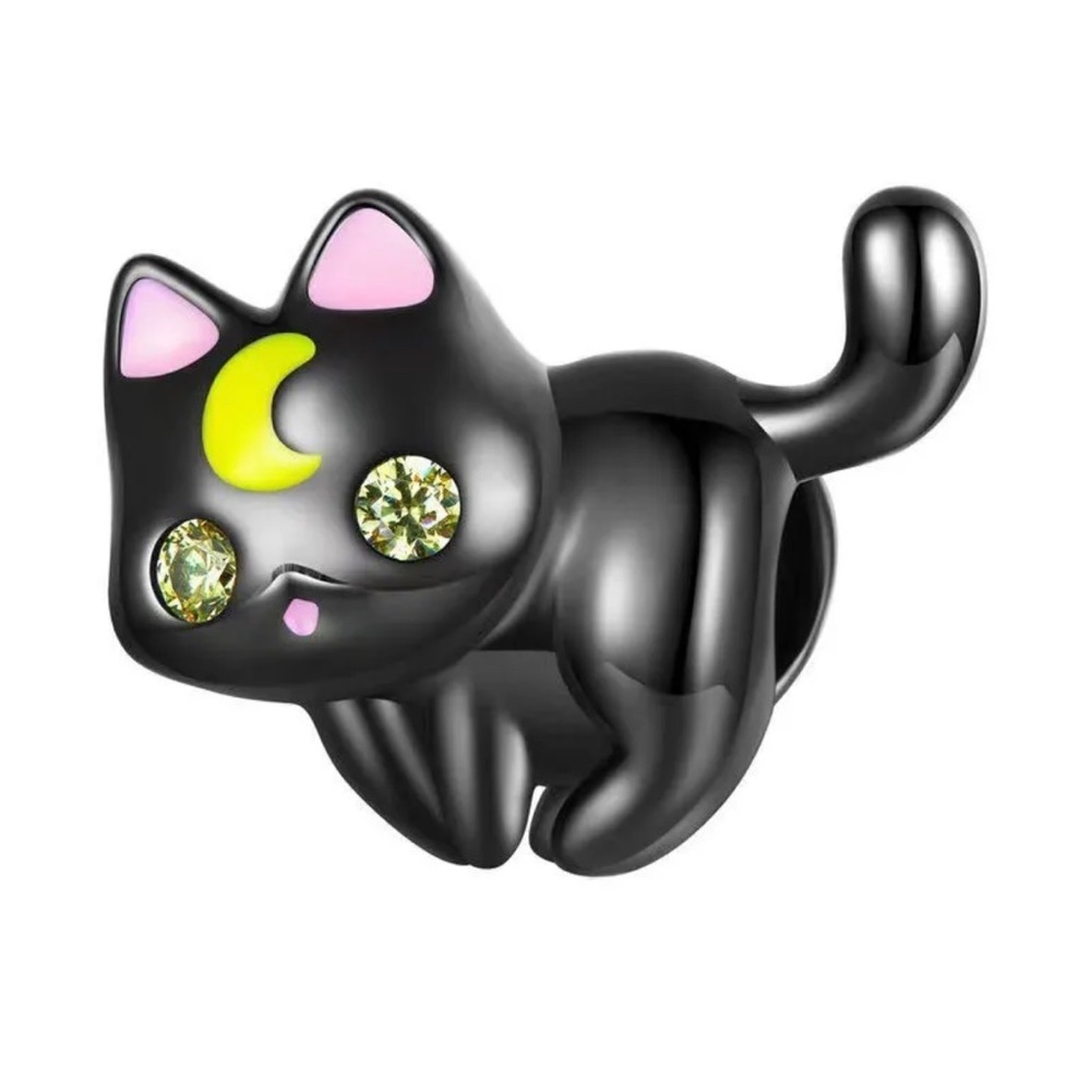 NEW•Metallic Enamel Luna DIY charm